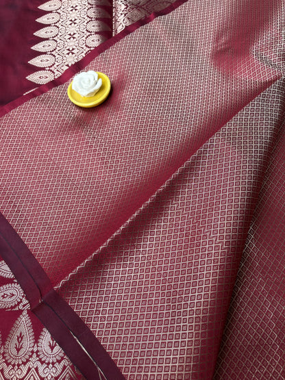 Banarasi Soft Silk Saree - Maroon