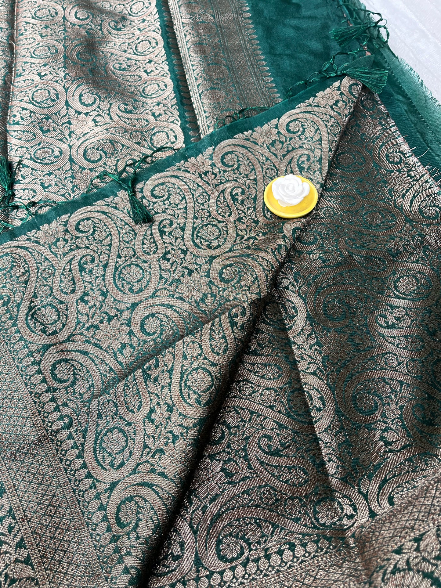 Banarsi Warm Silk Saree - Green