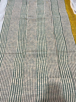 ‘Bindi Tales’ Handblock Mul Cotton Saree - Yellow on Off-white
