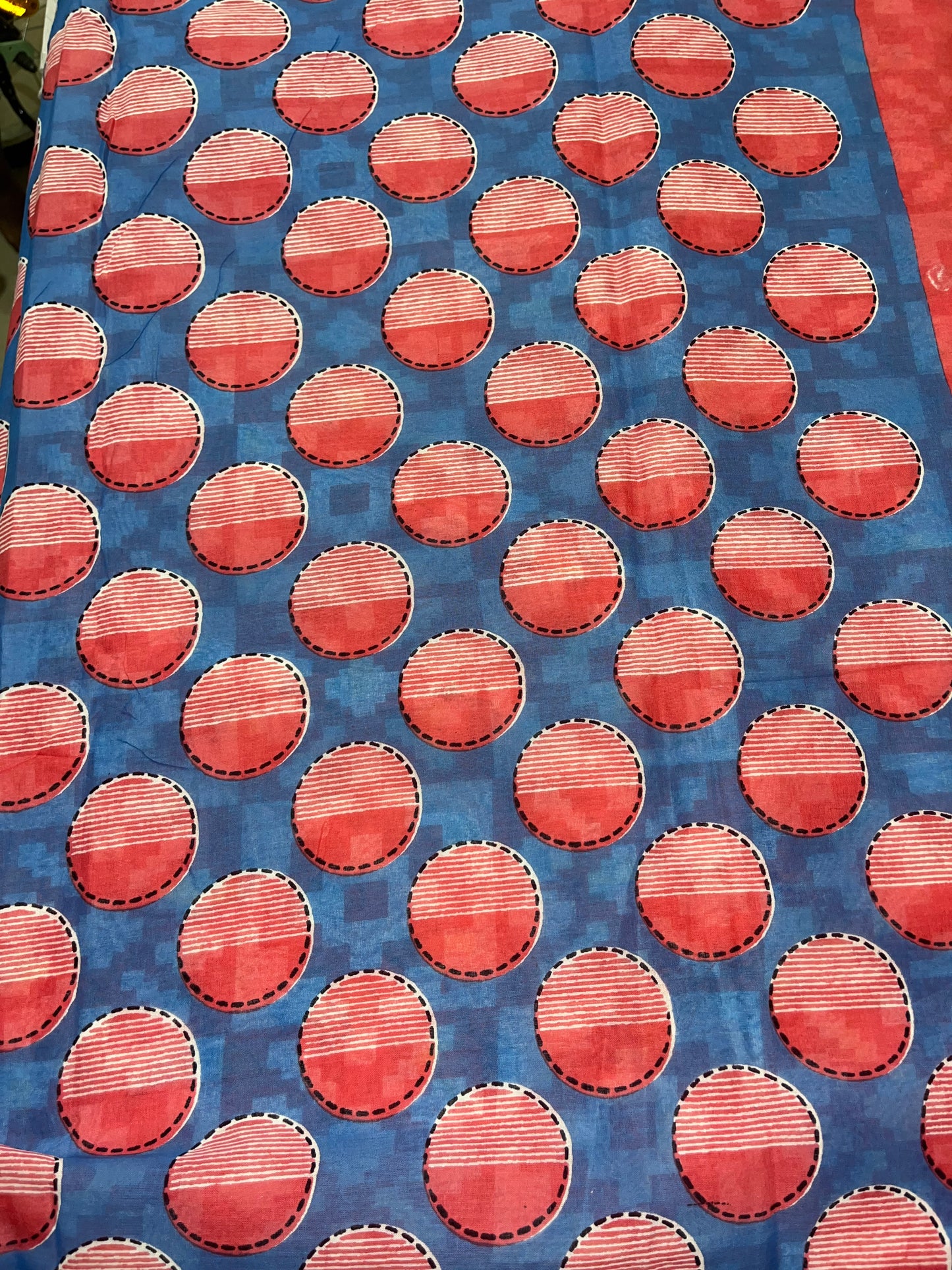 Pink Fish Quirky Mul Cotton Saree